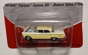 CMW Mini Metals #30263B 1959 Ford Fairlane Custom 300 4Dr. Sedan Yellow/White HO - Picture 1 of 3