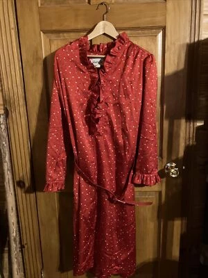 Vestido de poliéster vermelho vintage Henry Lee tamanho 20 - Imagem 1 de 4