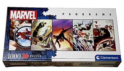 Clementoni Marvel Jigsaw Puzzle 1000 Pieces New Panorama Puzzle Multi-coloured - Image 1 of 4