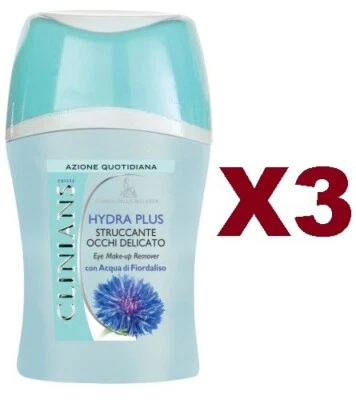 3 PZ CLINIANS HYDRA PLUS STRUCCANTE OCCHI DELICATO 150ML ESTRATTO DI FIORDALISO — 第 1/2 张图片