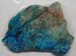WRG- Losa Shattuckite 24 gramos Namibia Lapidaria Crisocola Áspera Malaquita - Imagen 1 de 4