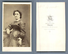 Girard, Paris, Melle Brunet, actrice, circa 1865 vintage CDV albumen carte de vi