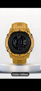 Herren Sportuhr gelb, keine Casio oder G Shock, Uhr - Bild 1 von 8