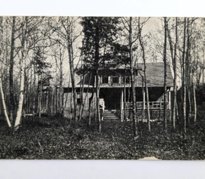 Alte Postkarte Pequawket Camps The Wigwam Headquarters Conway NH 1927 - Bild 1 von 4