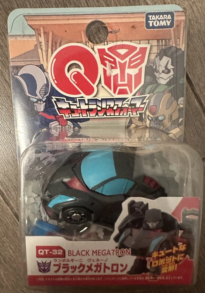 Genuine Takara Tomy Transformer G1 Choro-Q QT-32 BLACK MEGATRON 30th Anniversary - Image 1 of 1
