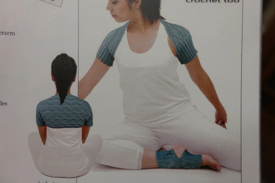 Knit One Crochet Too Knitting Pattern Yoga Shrug (S-M-L) & Socks  - Image 1 of 1