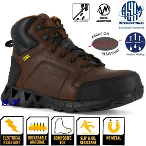 REEBOK 6" ZIGKICK Met Guard Slip Resistant Composite Toe LightWeight Work Boots - Picture 1 of 1