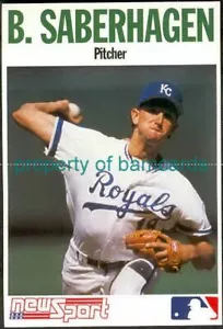 Bret Saberhagen #25 1992 NewSport French Magazine card - Picture 1 of 2