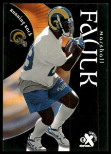 1999 SkyBox E-X Century #27 Marshall Faulk St. Louis Rams - Bild 1 von 2