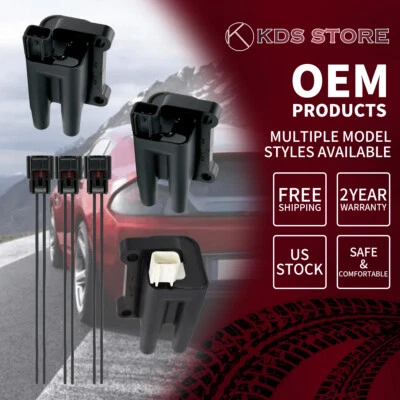 For 1997-2004 Mitsubishi Montero Sport 3.0L 3.5L Ignition Coil+Wire UF196 UF197 - Image 1 of 4