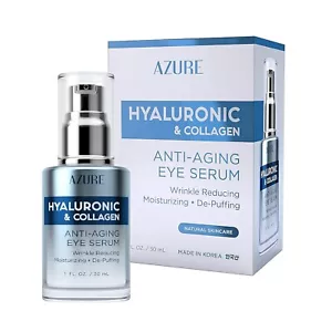 AZURE Hyaluron & Collagen Anti Aging Augenserum - reduziert Falten - 30 ml - Bild 1 von 5