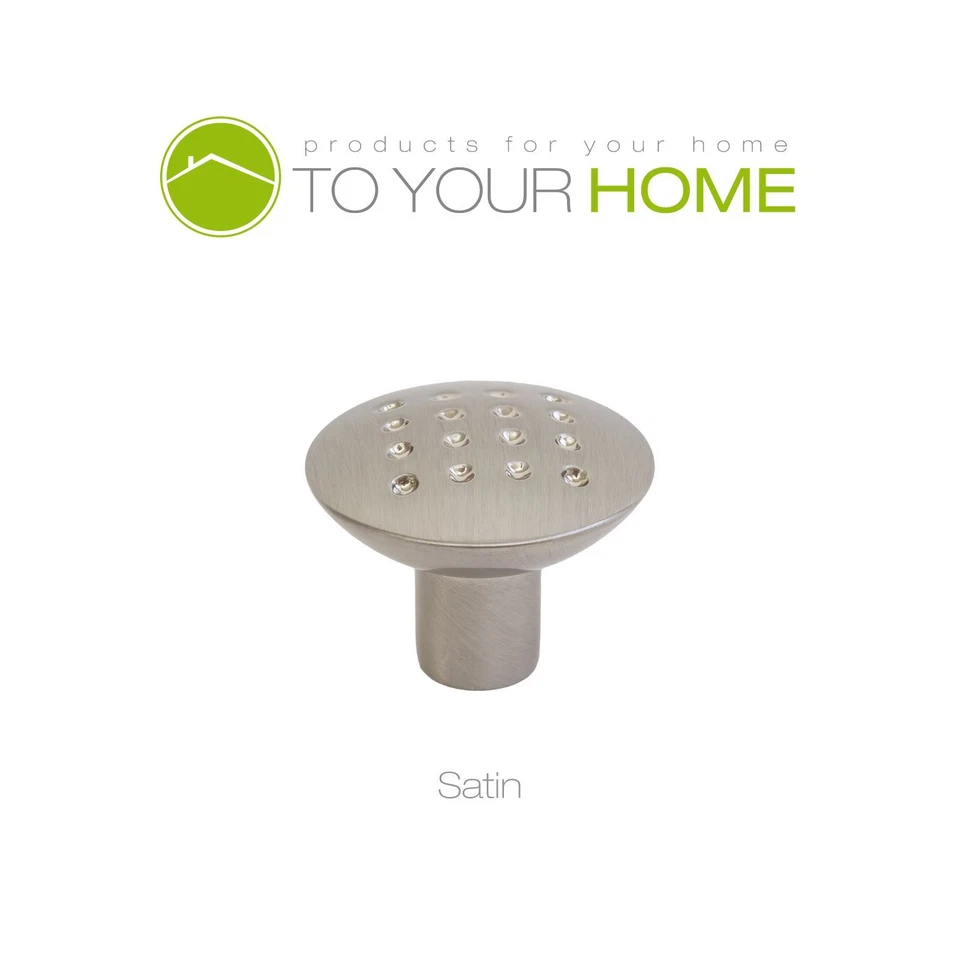 Brushed Satin Chrome Drawer Wardrobe Kitchen Cupboard Cabinet Door Knobs Handles - Image 1 of 1