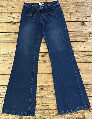 Billabong Women’s Size 28 Blue Bell Bottom/Flared Mid Rise Y2K Jeans NWT - Image 1 of 4