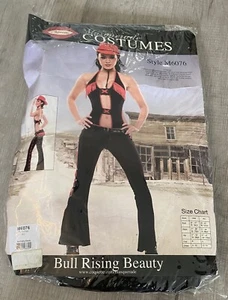 Masquerade Costumes Sexy Bull Riding Beauty Cowgirl Costume W/ Hat Size M/L New - Picture 1 of 8