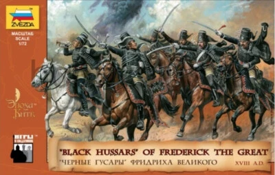 1/72 "Húsares Negros" de Federico el Grande Zvezda 8079 Figura Plástico Modelo Kit Foto 1 de 4