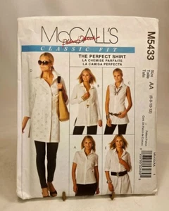 Pattern Misses Shirts in Three Lengths with Variations Size 6-12 McCalls M5433 - Picture 1 of 2
