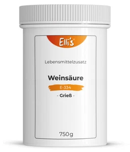 Weinsäure (Grieß) E344 - 750 Gramm Dose - Bild 1 von 2