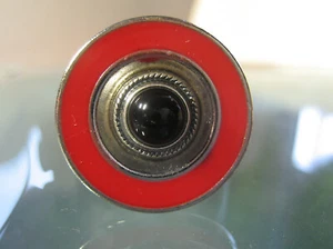 Metall-Scheibe, leicht vertieft, Rot emailliert - kompat. m. Charlotte 21, Touch - Bild 1 von 4