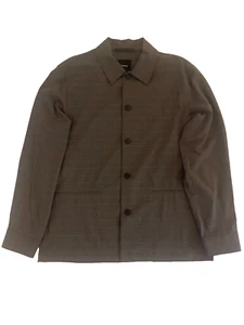 THEORY Men's Selk Check Stretch Jacket New Gray Size L - Picture 1 of 4