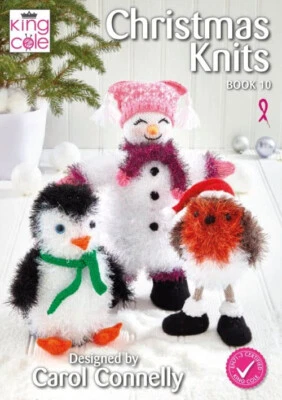 King Cole Christmas Knits 10 Knitting Pattern Book by Carol Connelly