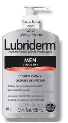 Men's body , face and after shave lotion for men with Aloe  Lubriderm men 3 en 1 - Image 1 of 4