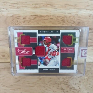 Barry Larkin 2022 Panini Three and Two #/49 Game Worn Patch Hall of Famer - Picture 1 of 2