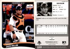 Zach Dillon 2007 Choice Frederick Keys Promos #12 Card *AutographDen*