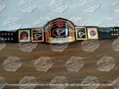 Atlanta Falcons NFL Championship Belt Adult Size 2mm Brass - Image 1 of 4
