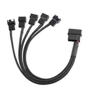 Molex 4 Broches vers 5 x 3 Broches / 4 Broches PMW 12V Câble Adaptateur d'ali... - Picture 1 of 7