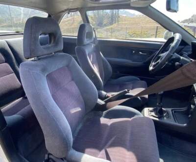 Fundas de asiento de cuero negras de repuesto para Acura Integra GSR 1990-1993 Foto 1 de 4