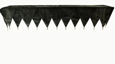 Bufanda Abrigo Navidad Ballard Designs 96" x 23" Terciopelo Verde Dorado y Rojo Cuentas Foto 1 de 4