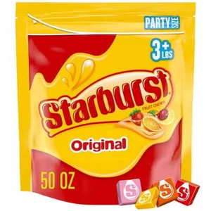 Starburst Original Fruit Chews Chewy Candy, Party Size - 50 Oz (3+ Lbs) Bag - Picture 1 of 12