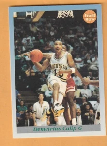 Demetrius Calip Michigan Wolverines 1991-92 Front Row Premier #38 Flint MI 11Z - Bild 1 von 2