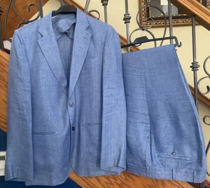 100% Capri Exciting Linen Giacca Sud $1080 Sport Coat & Brezza pants $691 Suit - Picture 1 of 9