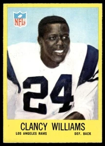 Philadelphia Clancy Williams 1967 novato Los Angeles Rams #95 - Imagen 1 de 2