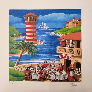Ulisse Serigrafia La marina arte casa quadri arredamento - Imagen 1 de 1