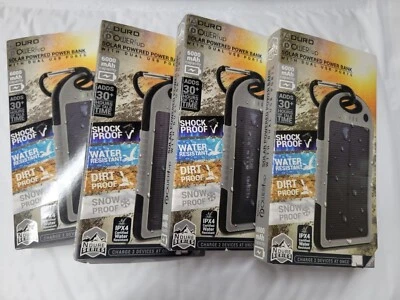 New Aduro PowerUp Solar Powered Power Bank 6000 mAh Dual USB - Image 1 of 3