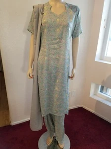 Readymade Punjabi Indian Pakistani Bollywood casual printed 3pc Salwar Kameez 44 - Picture 1 of 2