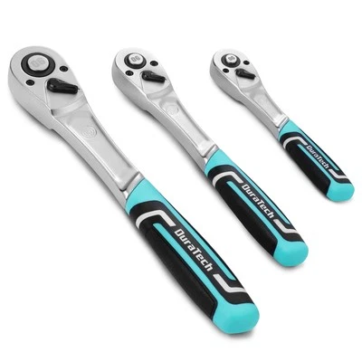 DURATECH 3Piece 1/4" 3/8" 1/2" Drive Ratchet Handle Quick-release Ratchet Wrench - Image 1 of 4