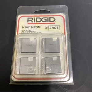 RIDGID 1 - 1/4" NPSM Alloy Steel Pipe Dies 37975 - Picture 1 of 4