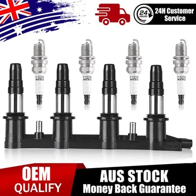 Ignition Coil Pack & 6 Iridium Spark Plugs For Holden Cruze JH JG Barina TM 1.8L - image 1 of 4