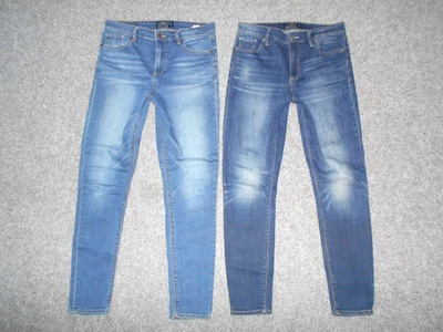 2 PAIRS! LUCKY BRAND BRIDGETTE SKINNY WOMENS USA 8 STRETCH BLUE JEANS          - Image 1 of 4