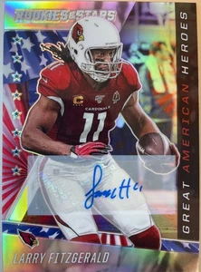 2020 Rookies & Stars Great American Heroes Larry Fitzgerald Auto 1/5! Cardinals - Bild 1 von 2
