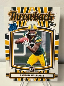 2025 Panini Donruss - Rated Rookie Savion Williams #318 (RC) - Bild 1 von 2