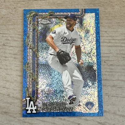 2025 Topps Holiday Clayton Kershaw refractor brillante azul/199 #HC126 Dodgers Foto 1 de 2
