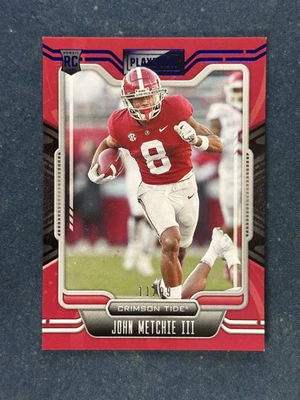 2022 Chronicles Playbook Blue #14 John Metchie III /99 RC - Image 1 of 2