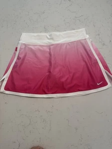RARE Nike Court Tennis Skort Skirt Women Size Medium Pink Ombre   Y2K Gray Tag - Picture 1 of 6