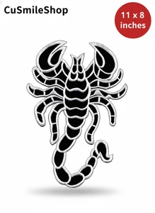 Large Scorpion Iron-On Embroidered Patch Biker Jacket Back Applique DIY Gift - Picture 1 of 3
