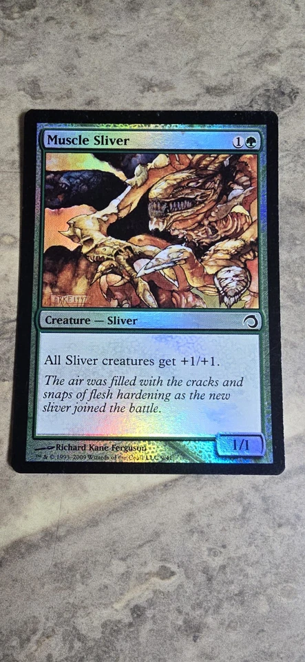 Muscle Sliver Premium Deck Series: Slivers Foil Common Creature MTG NM  - Image 1 of 1
