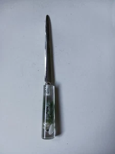 Vintage 60s Clear Sea Shell Starfish Beach Scene Lucite Letter Opener - Picture 1 of 5